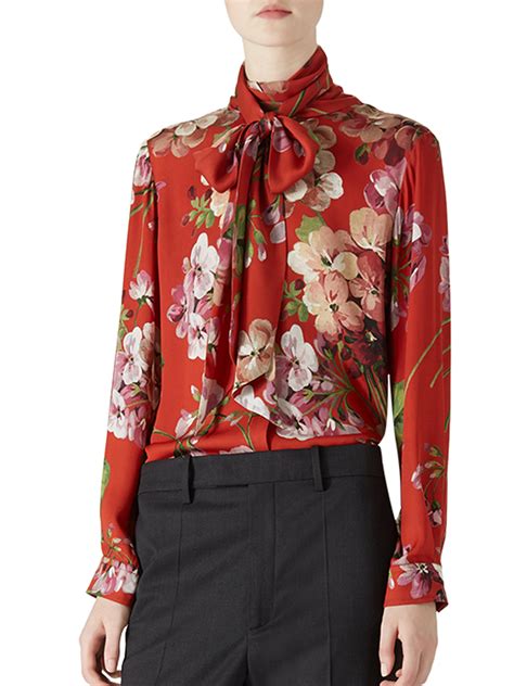 gucci floral sheer tops|Gucci Women's Floral Tops .